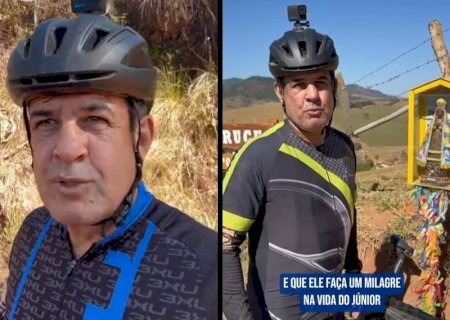 VEREADOR DE CAMPO GRANDE, ENTRA NA RETA FINAL DA MARATONA DE CICLISMO DE 300 KM PARA AGRADECER VIDA DO FILHO